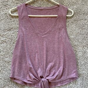 Lululemon Women's Sleeveless Knot-Front Top - Purple/Rose